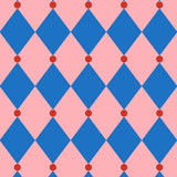 Kado Design - Geschenkpapier - Rolle • Zirkus Pink/Blau/Rot - ROSA ECK