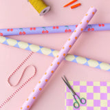 Kado Design - Geschenkpapier • Rosa mit Blumenmuster - Geschenkpapier - ROSA ECK Concept Store