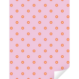 Kado Design - Geschenkpapier • Rosa mit Blumenmuster - Geschenkpapier - ROSA ECK Concept Store