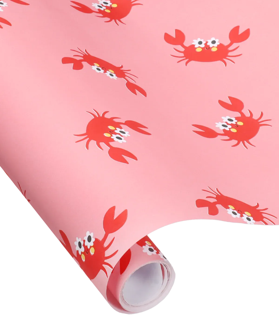 Kado Design - Geschenkpapier • Rosa mit Kraben - Motiv von Anne Pascal - Geschenkpapier - ROSA ECK Concept Store