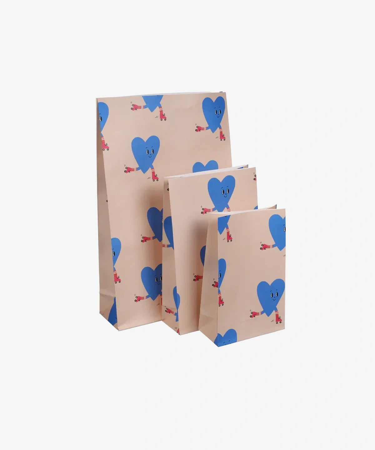 Kado Design - Geschenktüte mit Boden • Herzen (Marii Sore) - ROSA ECK