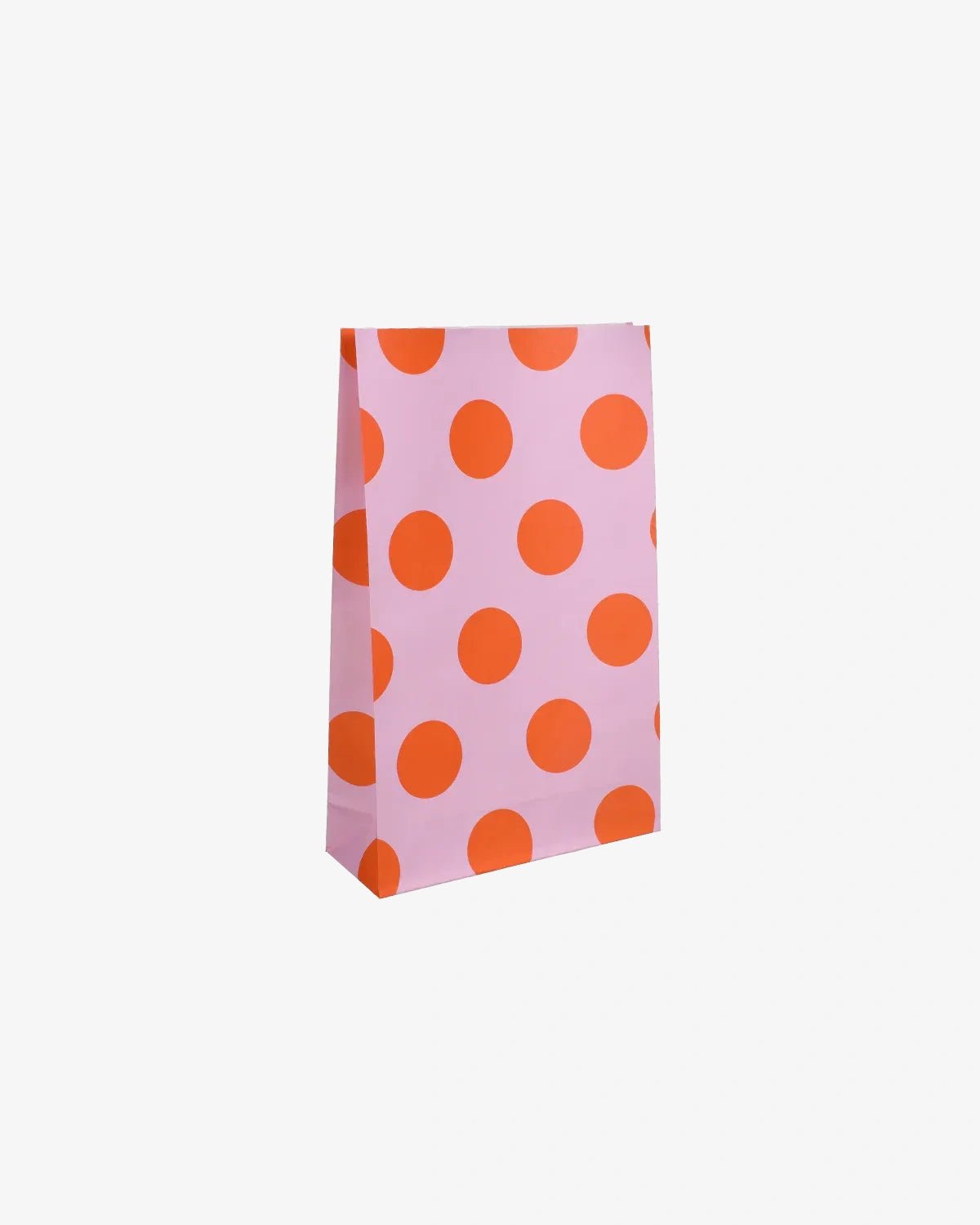 Kado Design - Geschenktüte mit Boden • Pink/Orange gepunktet (Lottie Dottie) - ROSA ECK