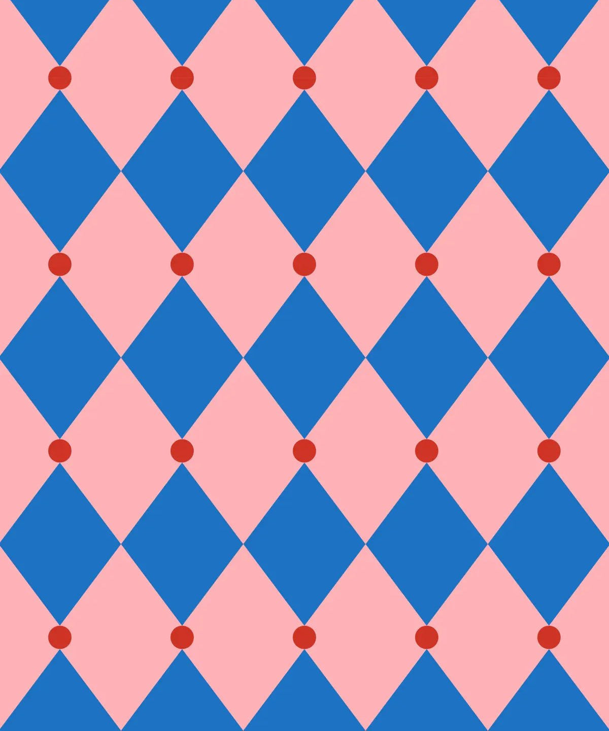 Kado Design - Geschenktüte mit Boden • Zirkus Pink/Blau/Rot - ROSA ECK