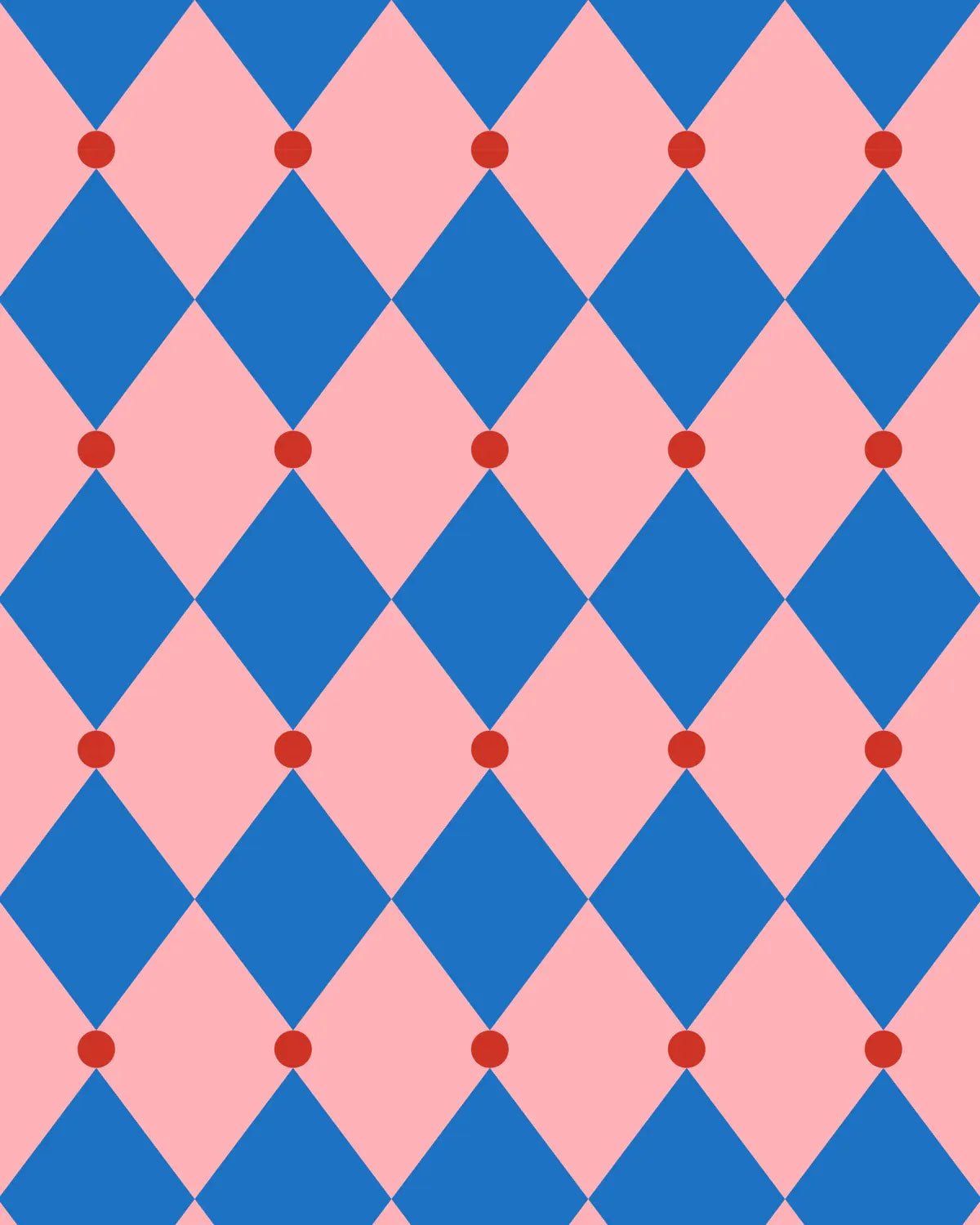 Kado Design - Geschenktüte mit Boden • Zirkus Pink/Blau/Rot - ROSA ECK