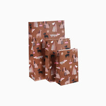 Kado Design - Geschenktüte mit Boden • Dogs (by Anna Katharina) - Geschenkverpackung - ROSA ECK