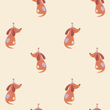 Kado Design - Geschenktüte mit Boden • Party Dog (by Anne Pascal) - Geschenkverpackung - ROSA ECK