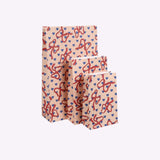 Kado Design - Geschenktüte mit Boden • Schleifen/Herz - Geschenkverpackung - ROSA ECK