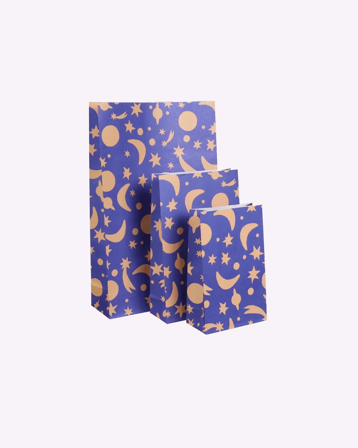 Geschenktüte mit Boden • Sonne, Mond & Sterne