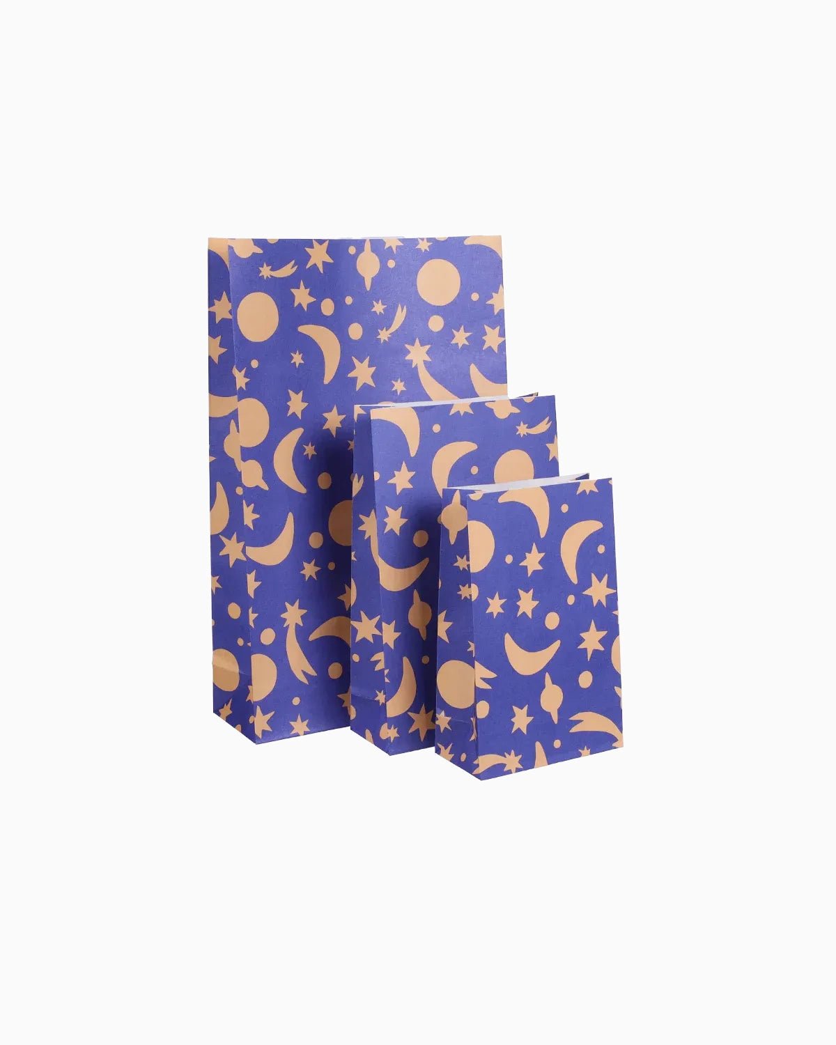Geschenktüte mit Boden • Sonne, Mond & Sterne