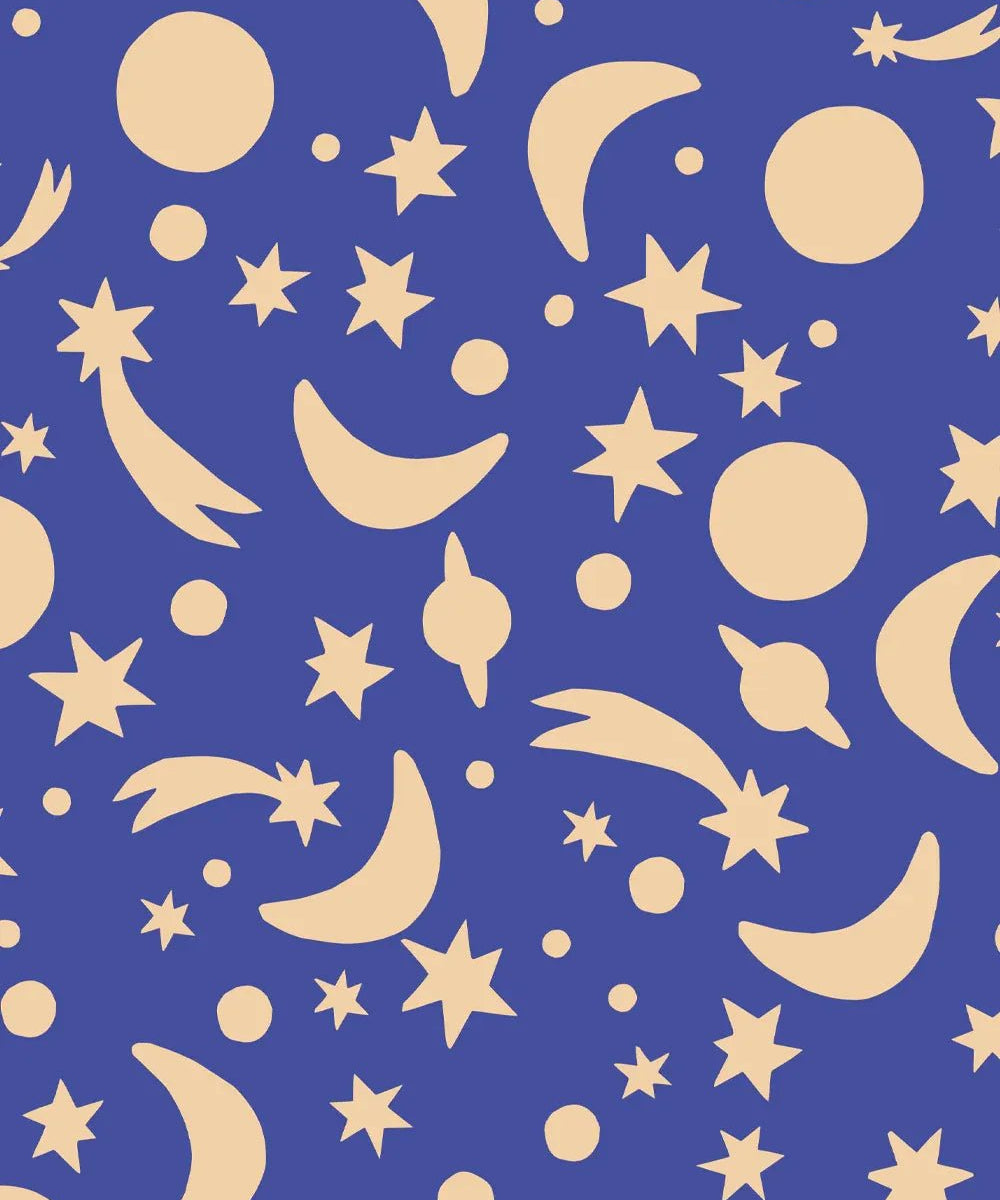 Kado Design - Geschenktüte mit Boden • Sonne, Mond & Sterne - Geschenkverpackung - ROSA ECK