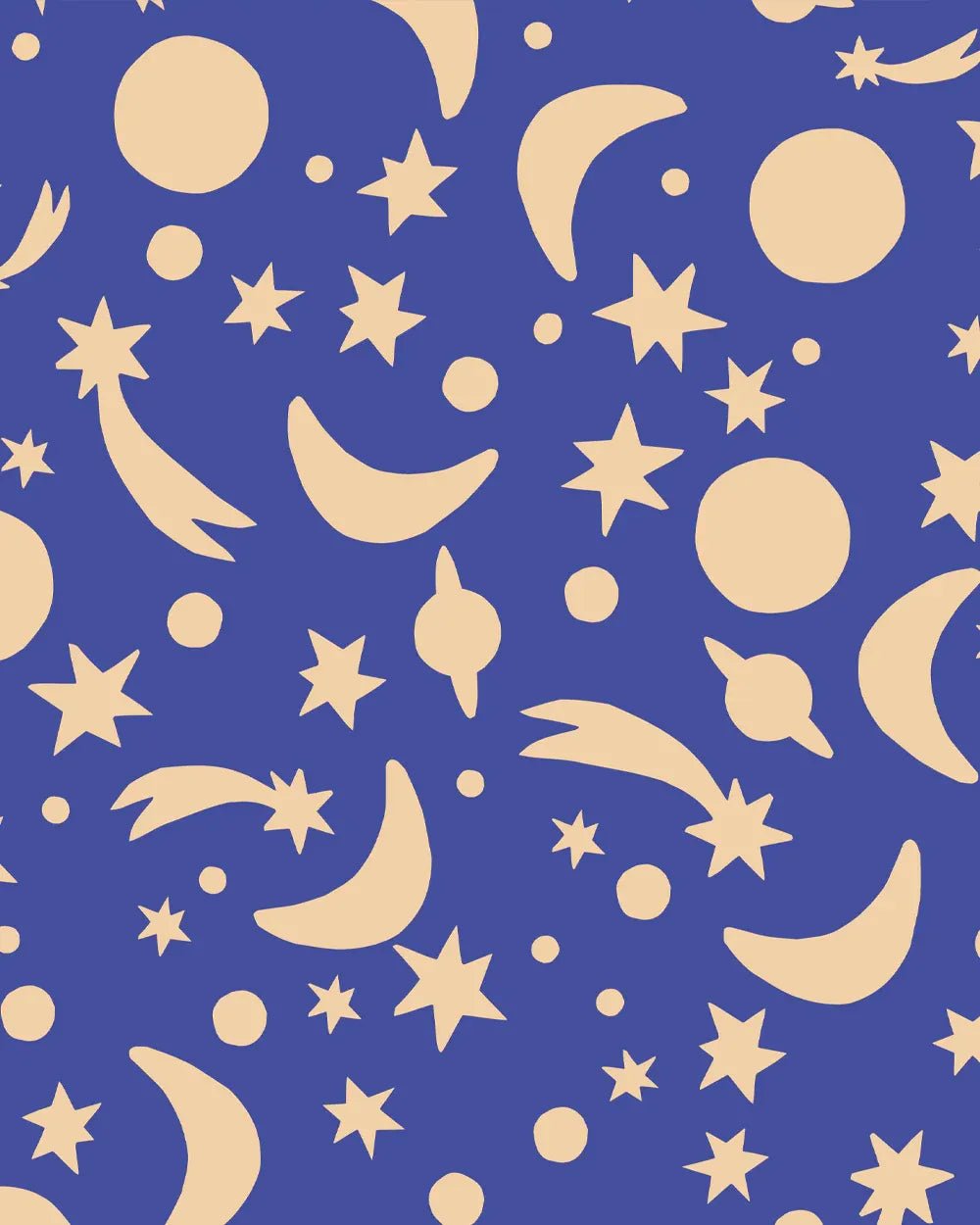 Kado Design - Geschenktüte mit Boden • Sonne, Mond & Sterne - Geschenkverpackung - ROSA ECK