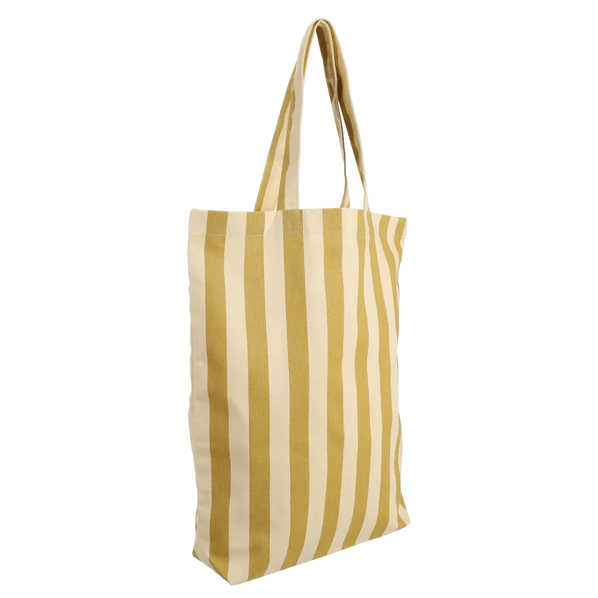 Kado Design - Gestreifte Tragetasche aus Baumwolle • Vanille + Seetang - Tasche - ROSA ECK Concept Store
