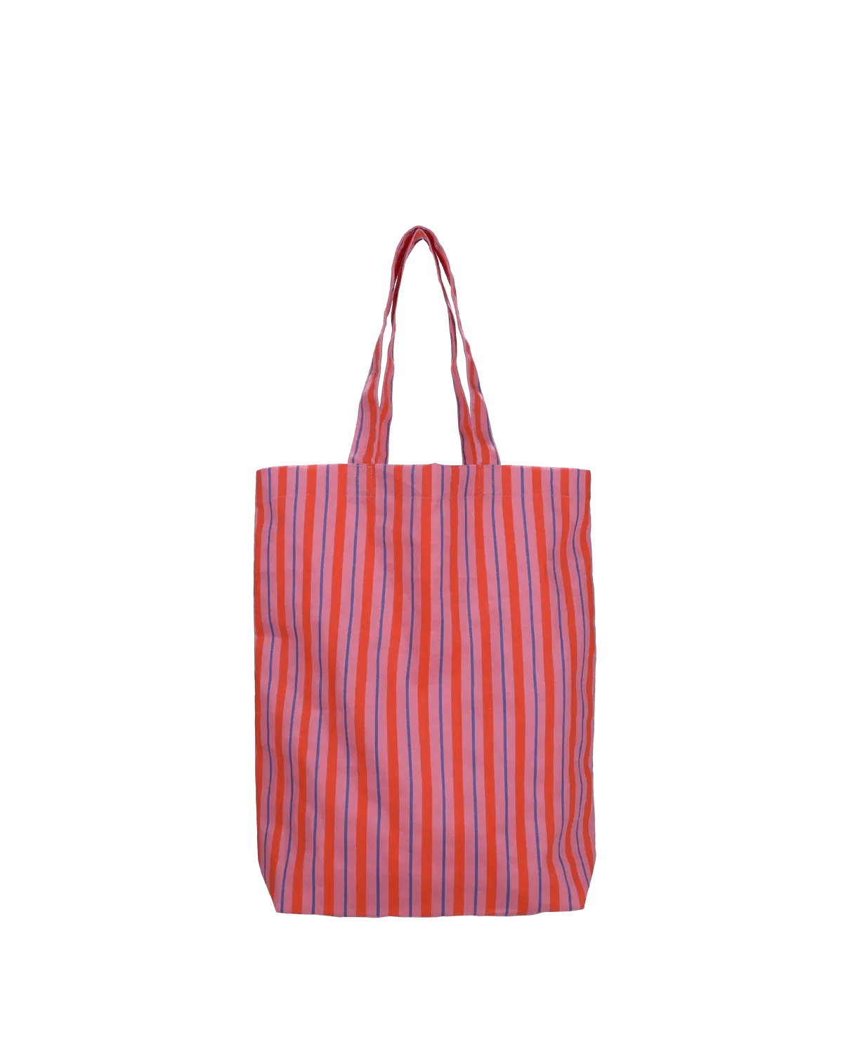 Kado Design - Gestreifte Tragetasche | stripes rose + blood orange + cornflower - ROSA ECK Concept Store