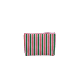 Kado Design - Gestreifter Kulturbeutel | light fuchsia + grass green + blood orange - ROSA ECK Concept Store