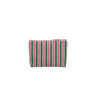 Kado Design - Gestreifter Kulturbeutel | light fuchsia + grass green + blood orange - ROSA ECK Concept Store