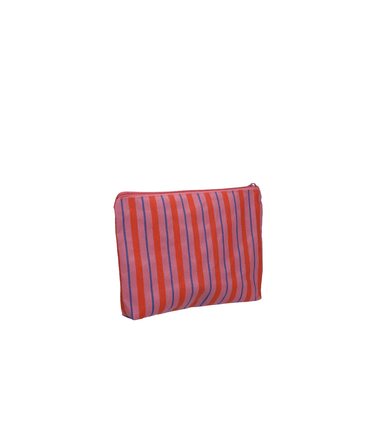 Kado Design - Gestreifter Kulturbeutel | rose + blood orange + cornflower - ROSA ECK Concept Store