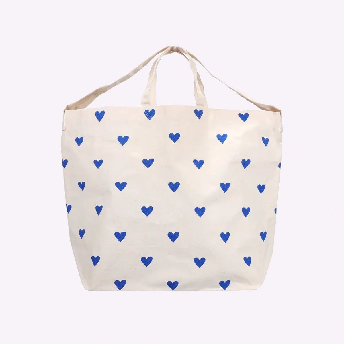 Kado Design - Große Tragetasche • Herzen Blau - Tasche - ROSA ECK