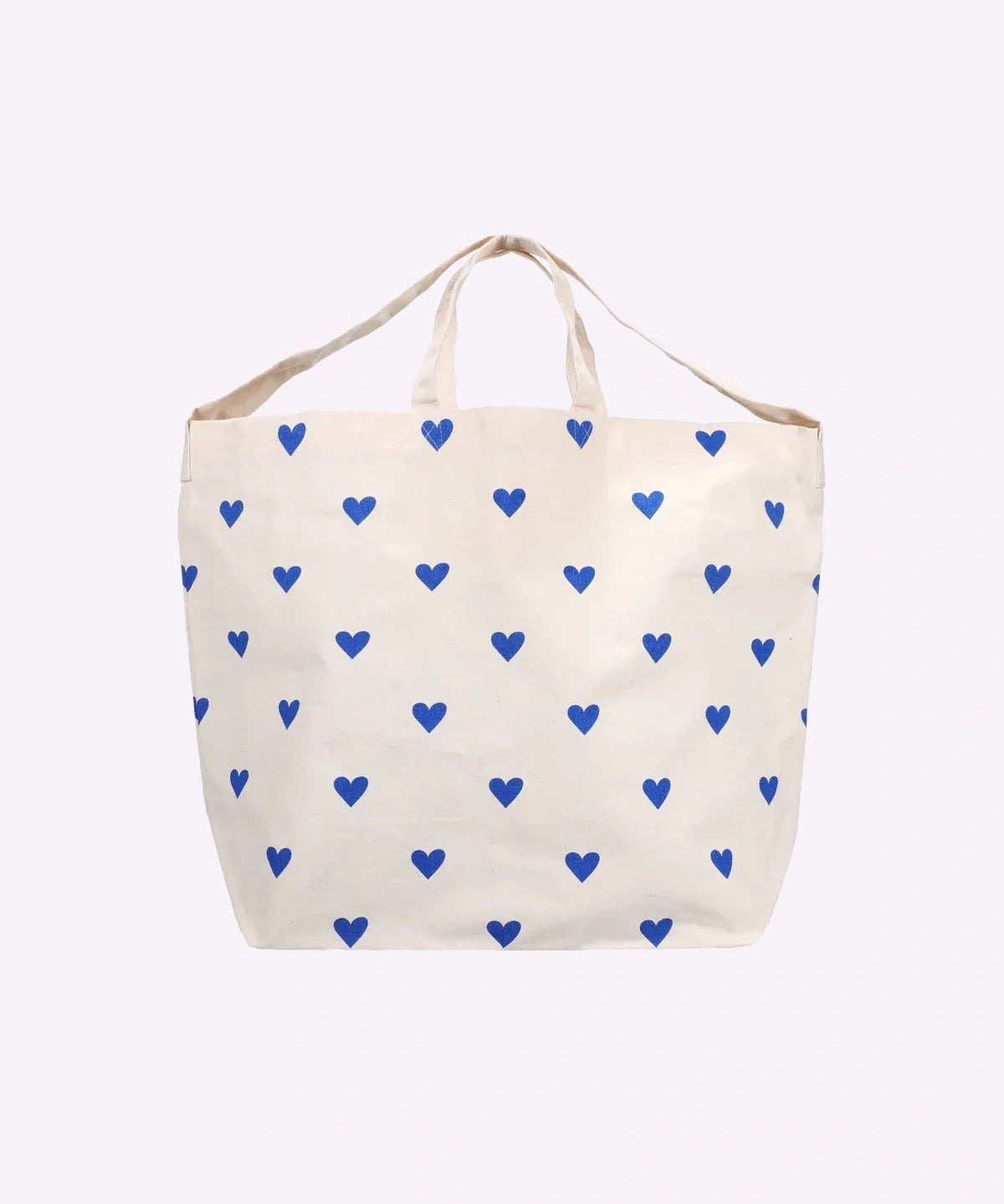 Kado Design - Große Tragetasche • Herzen Blau - Tasche - ROSA ECK