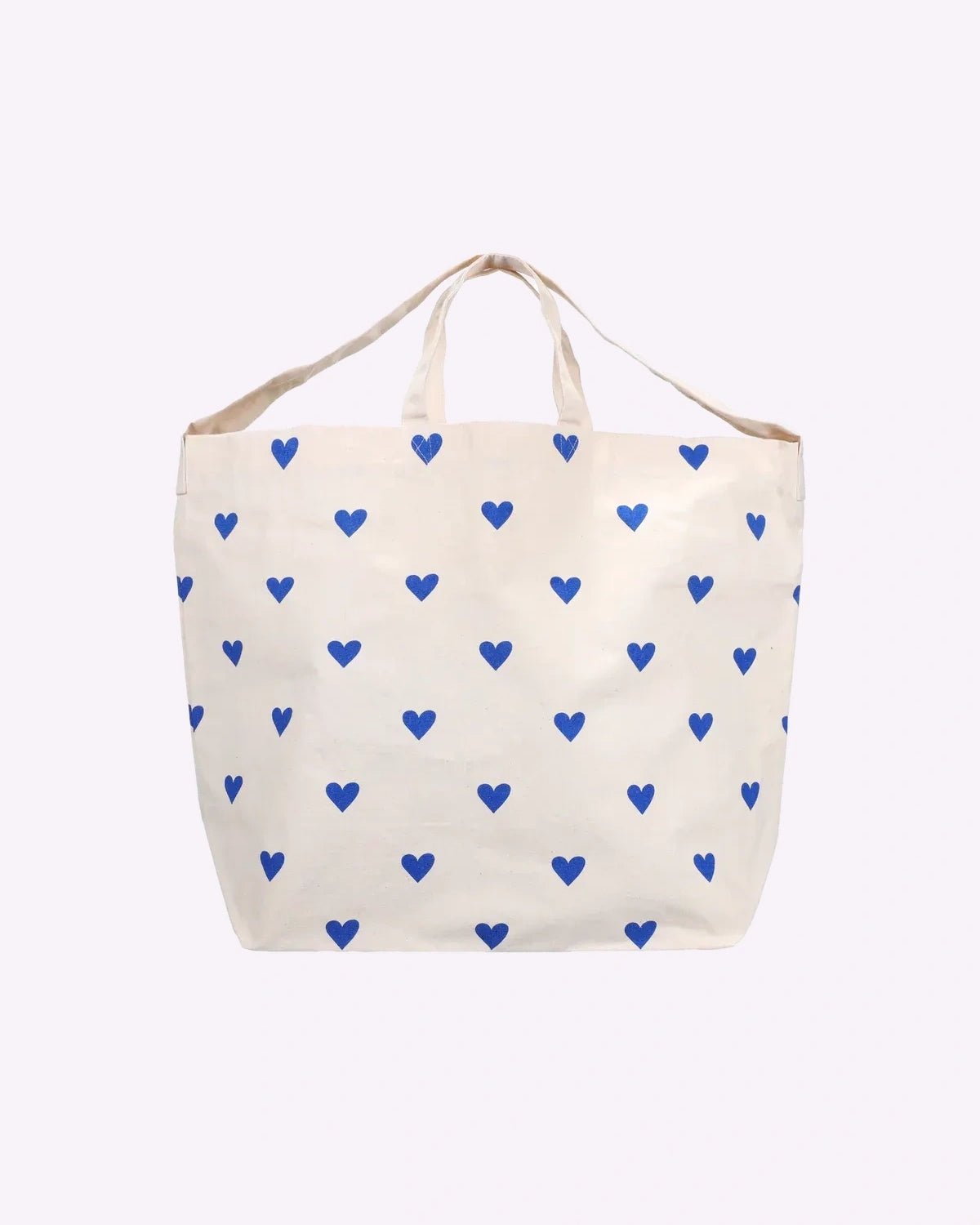 Kado Design - Große Tragetasche • Herzen Blau - Tasche - ROSA ECK