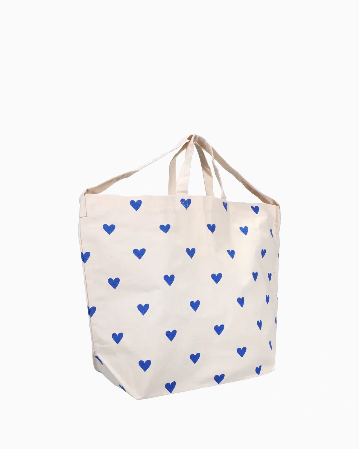 Kado Design - Große Tragetasche • Herzen Blau - Tasche - ROSA ECK