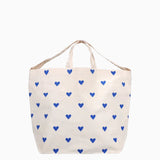 Kado Design - Große Tragetasche • Herzen Blau - Tasche - ROSA ECK