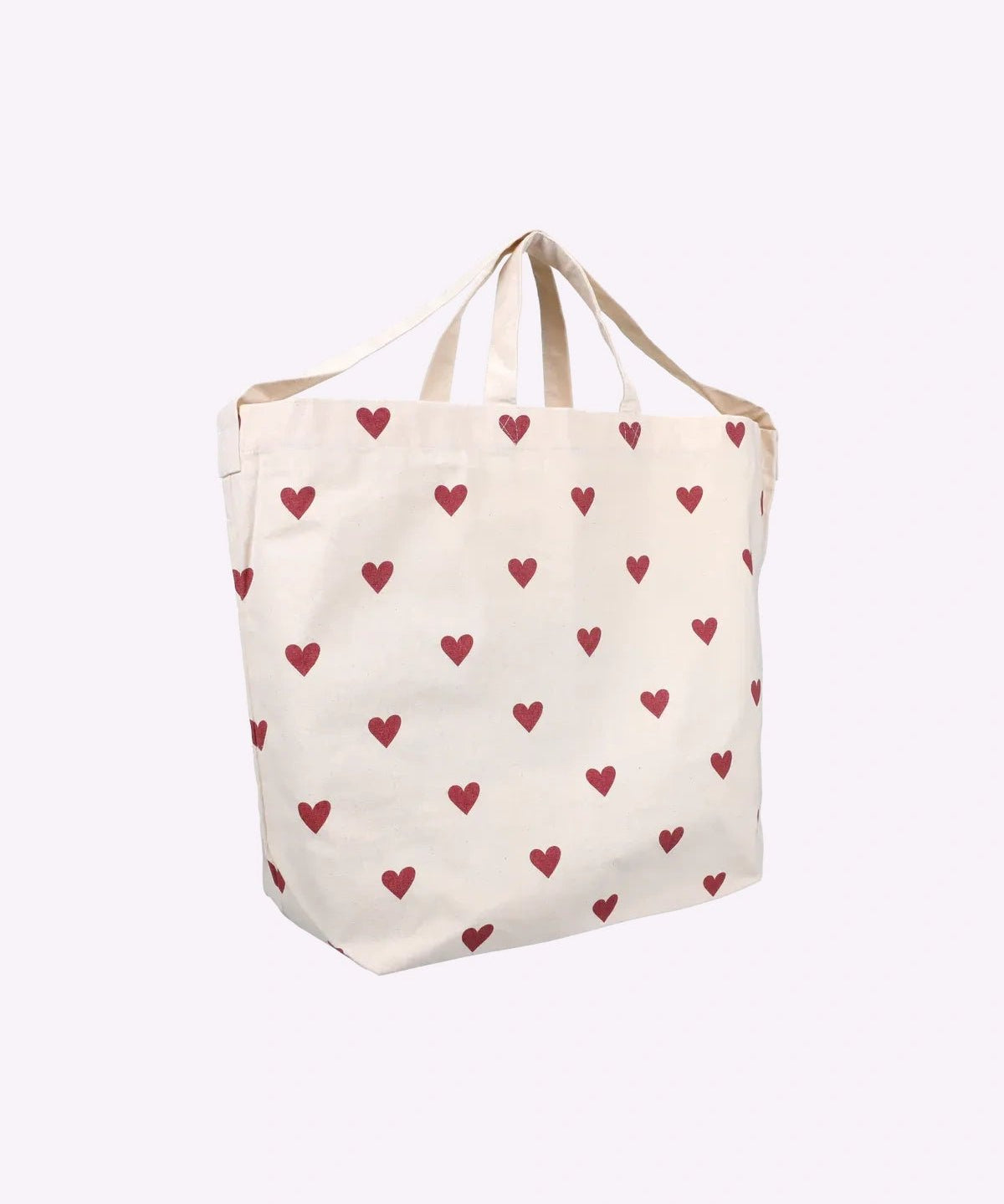 Kado Design - Große Tragetasche • Herzen Dunkelrot - Tasche - ROSA ECK