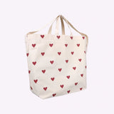 Kado Design - Große Tragetasche • Herzen Dunkelrot - Tasche - ROSA ECK