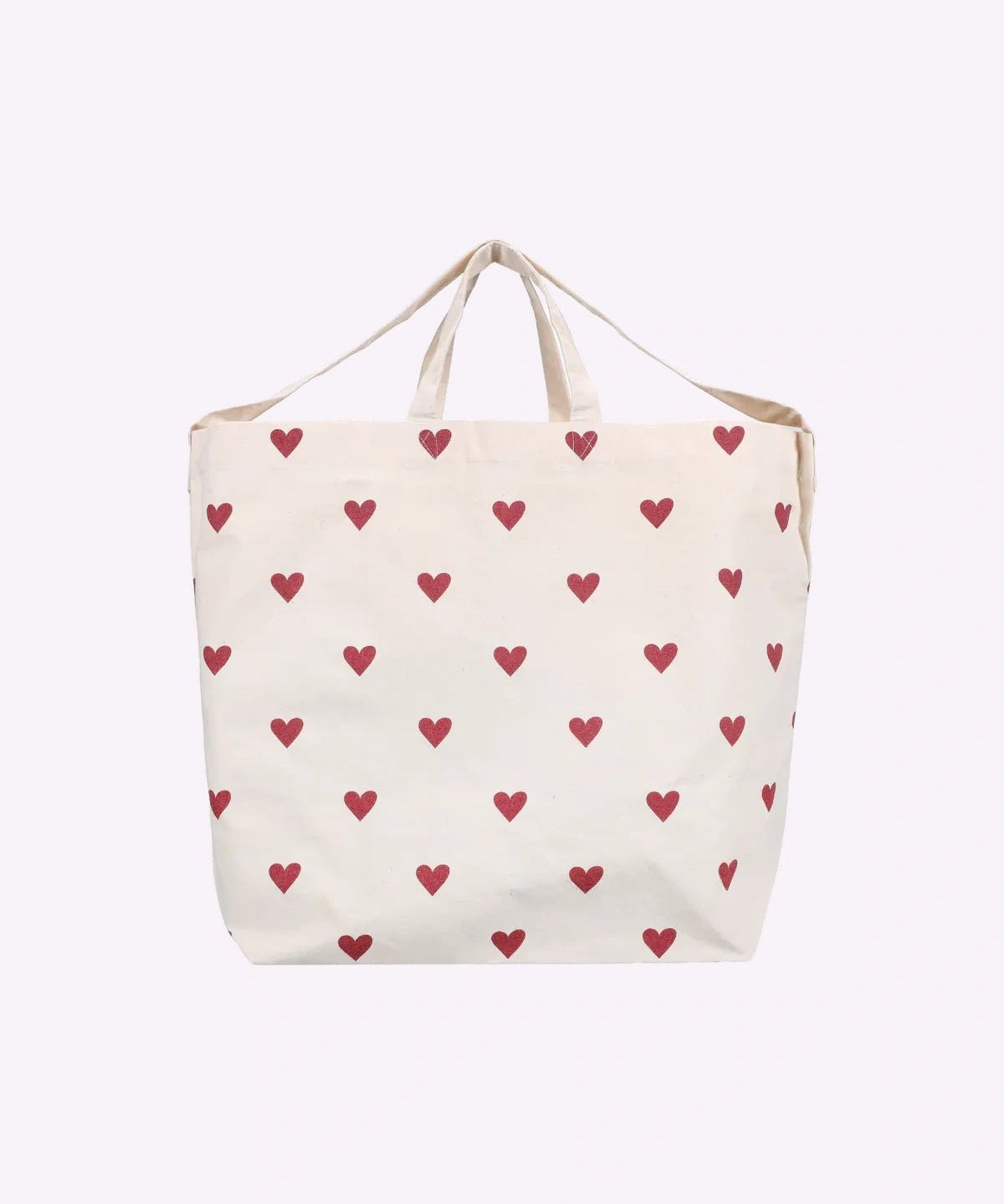 Kado Design - Große Tragetasche • Herzen Dunkelrot - Tasche - ROSA ECK