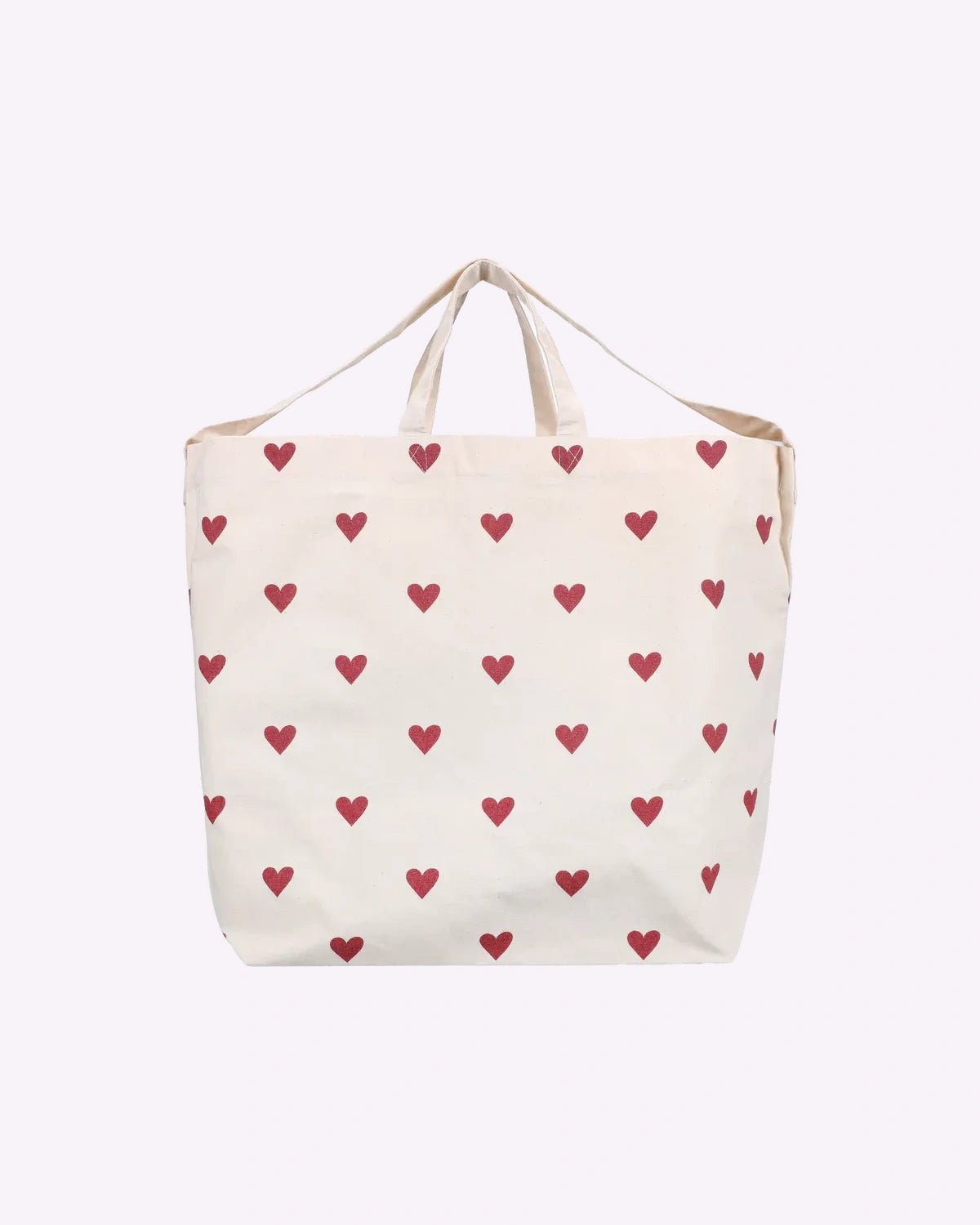 Kado Design - Große Tragetasche • Herzen Dunkelrot - Tasche - ROSA ECK