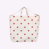 Kado Design - Große Tragetasche • Herzen Dunkelrot - Tasche - ROSA ECK