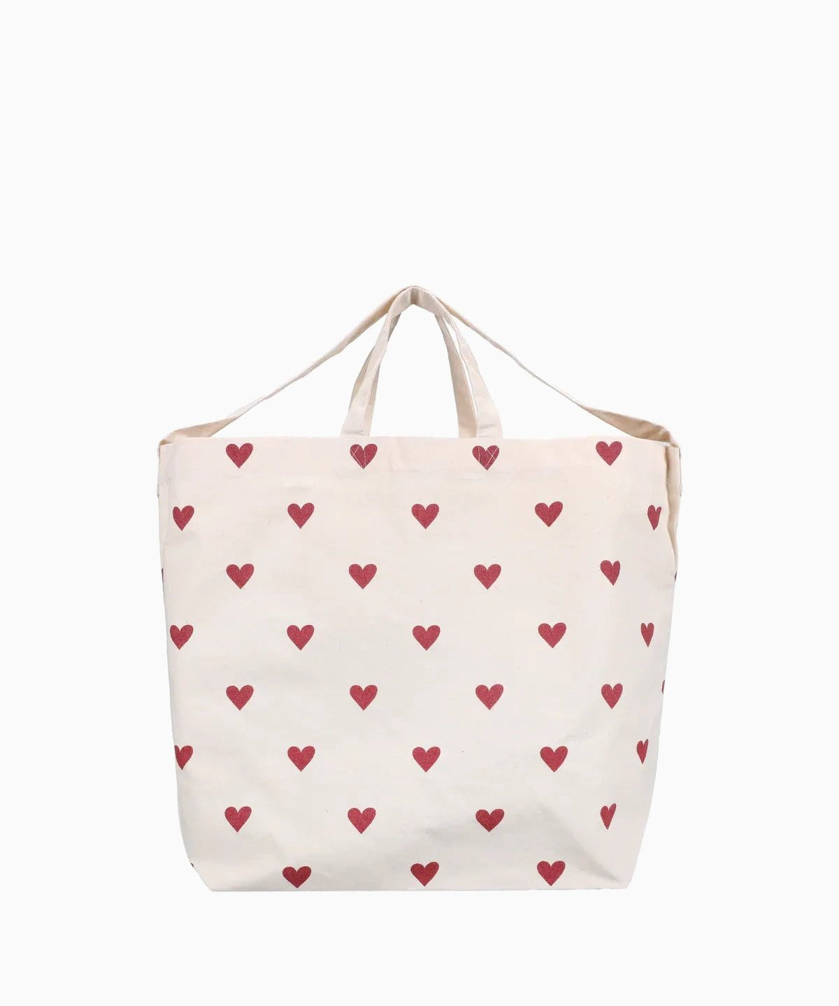 Kado Design - Große Tragetasche • Herzen Dunkelrot - Tasche - ROSA ECK