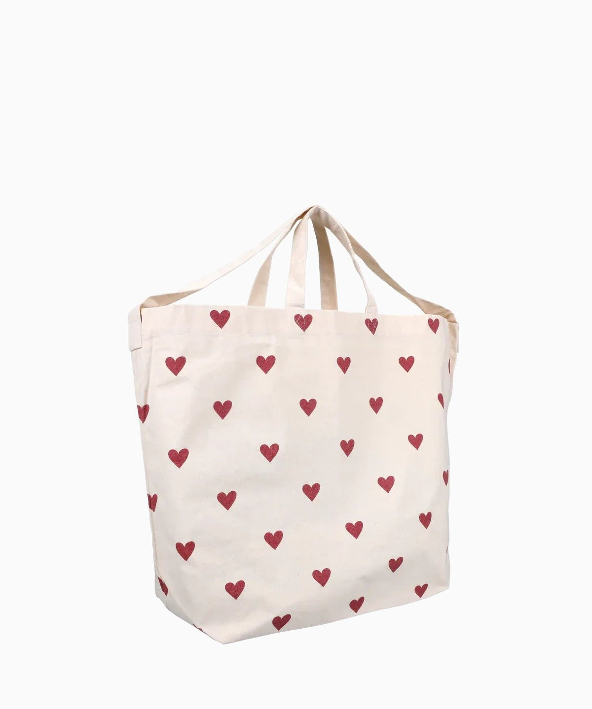 Kado Design - Große Tragetasche • Herzen Dunkelrot - Tasche - ROSA ECK