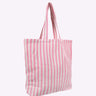 Kado Design - Große Tragetasche Natur • Streifen Hellrosa - Tasche - ROSA ECK