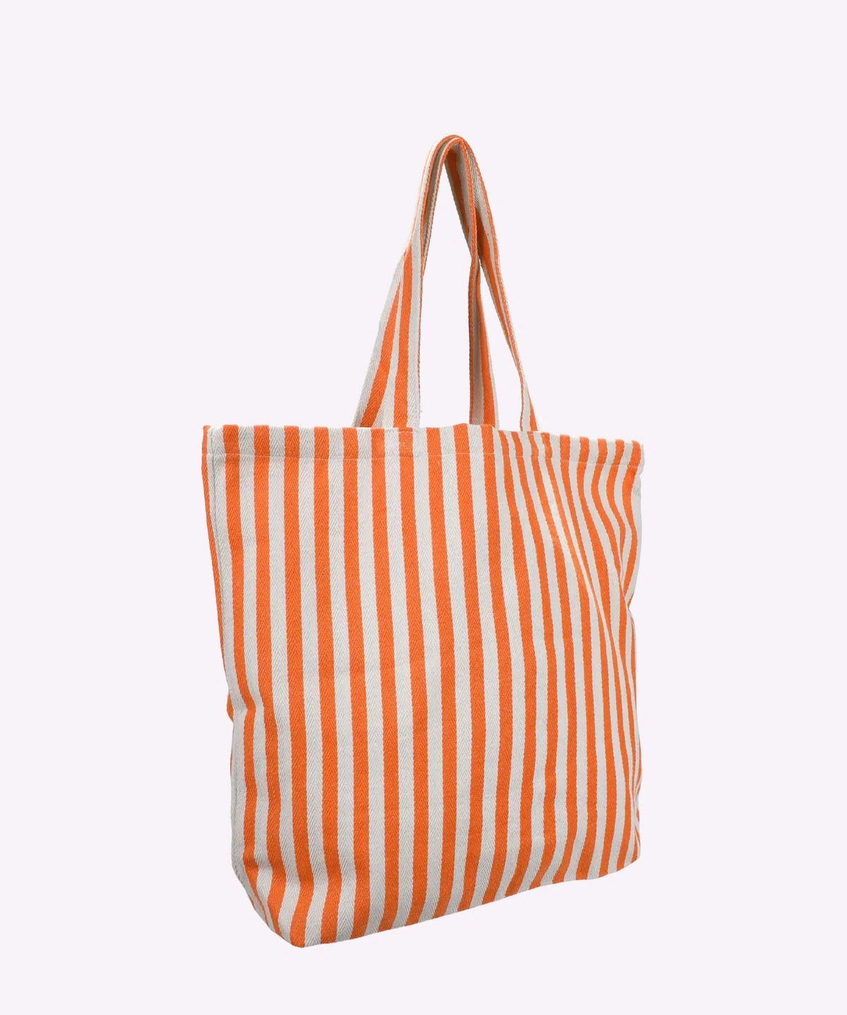 Kado Design - Große Tragetasche Natur • Streifen Orange - Tasche - ROSA ECK