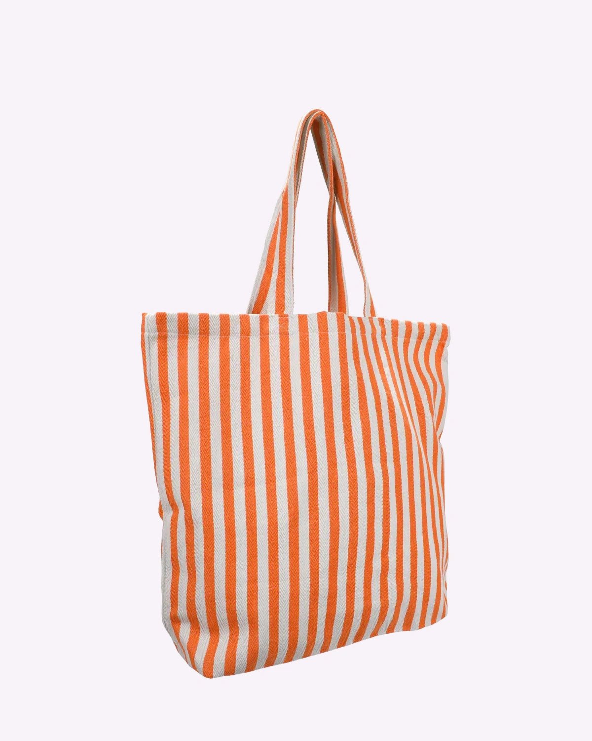 Kado Design - Große Tragetasche Natur • Streifen Orange - Tasche - ROSA ECK