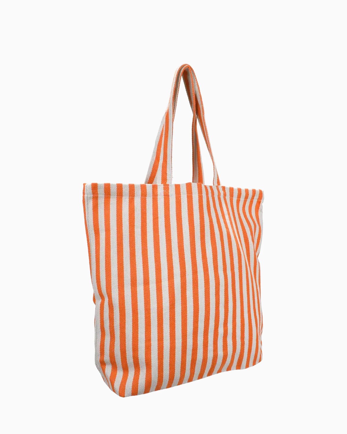 Kado Design - Große Tragetasche Natur • Streifen Orange - Tasche - ROSA ECK
