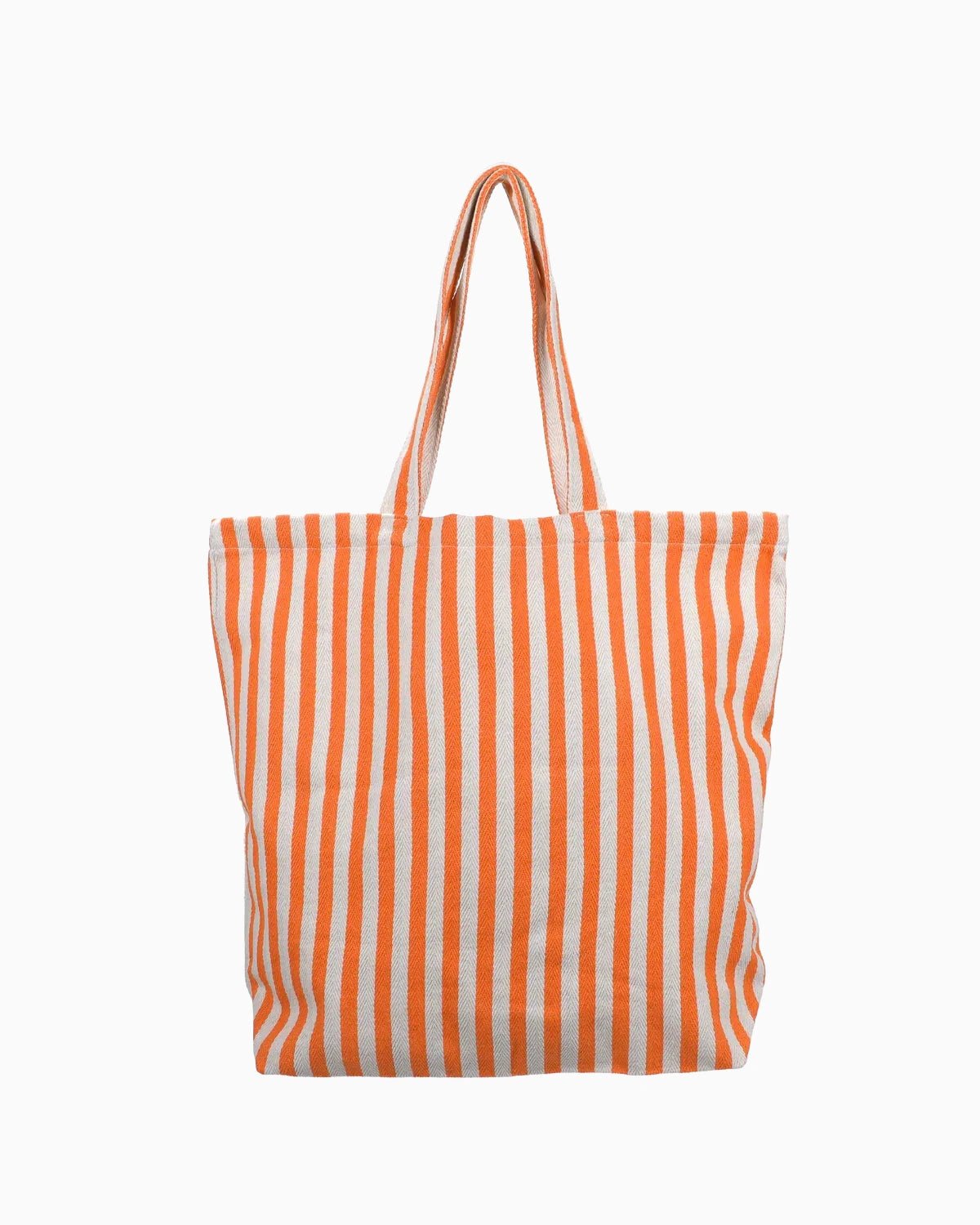 Kado Design - Große Tragetasche Natur • Streifen Orange - Tasche - ROSA ECK