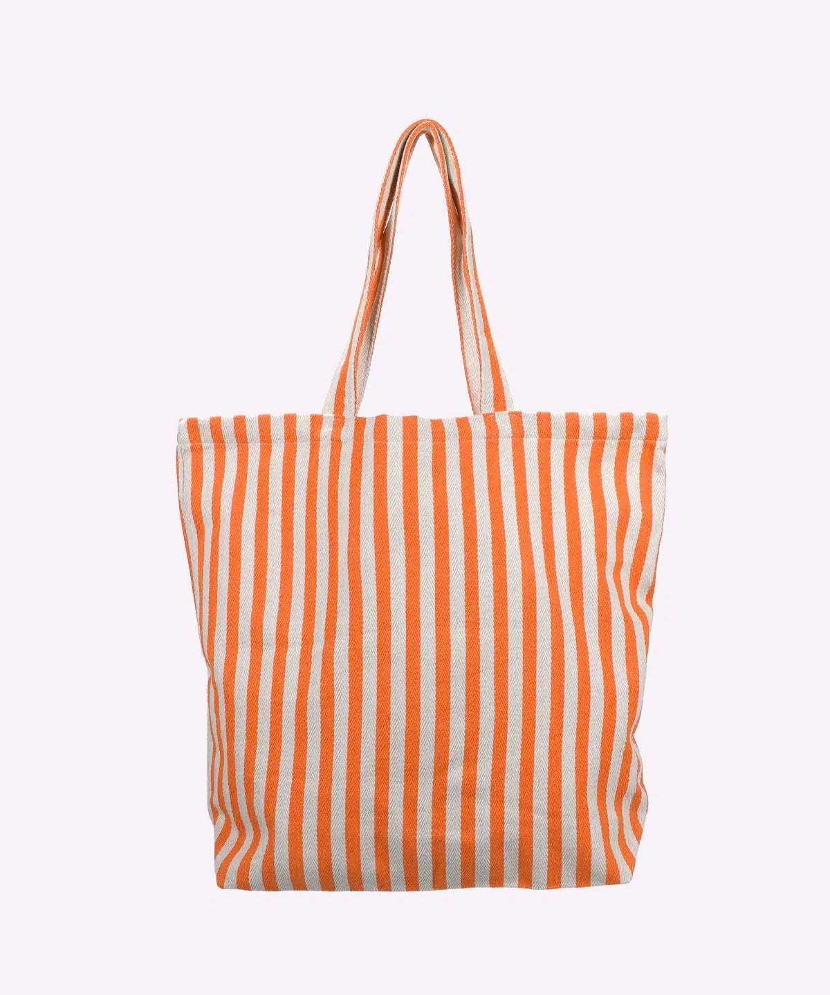 Kado Design - Große Tragetasche Natur • Streifen Orange - Tasche - ROSA ECK