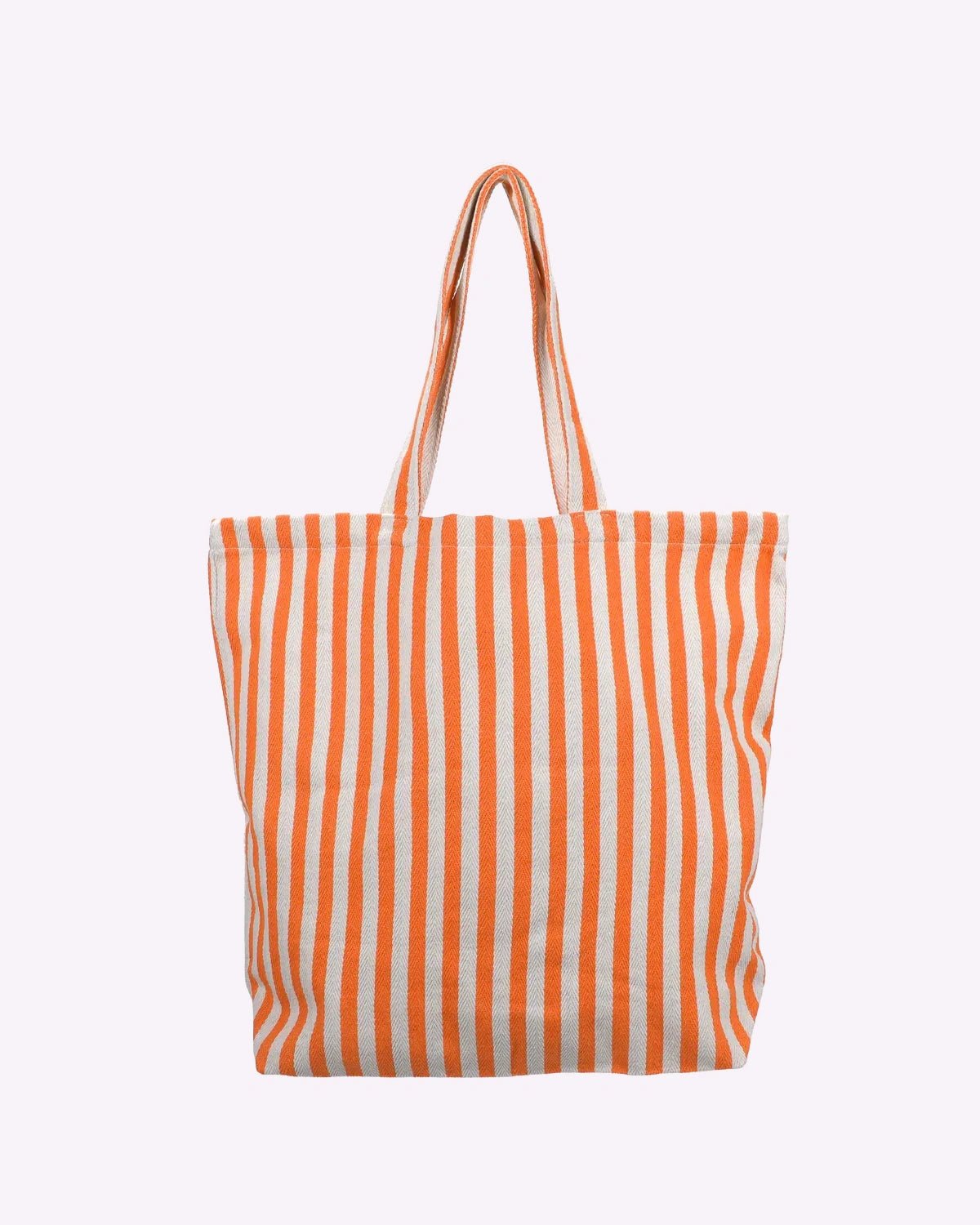 Kado Design - Große Tragetasche Natur • Streifen Orange - Tasche - ROSA ECK