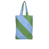 Kado Design - Kado Design Tragetasche aus Baumwolle • Diagonale Streifen Grün/Blau - Tasche - ROSA ECK Concept Store