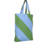 Kado Design - Kado Design Tragetasche aus Baumwolle • Diagonale Streifen Grün/Blau - Tasche - ROSA ECK Concept Store