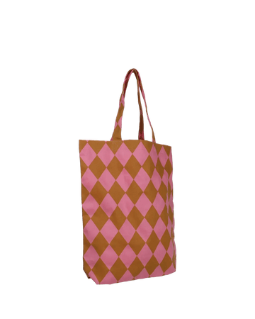 Kado Design - Karierte Tragetasche | diamond rose + seaweed - ROSA ECK Concept Store