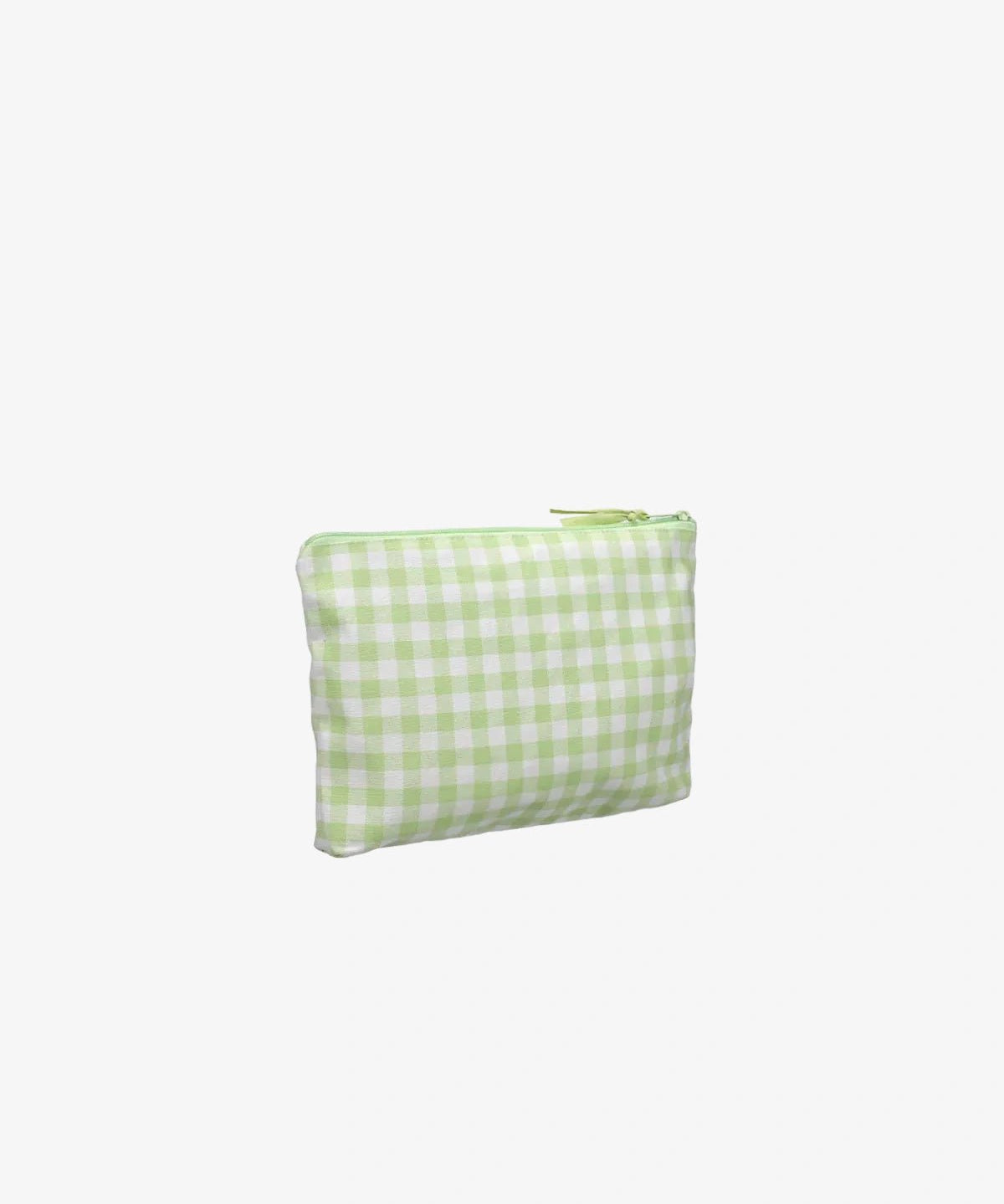 Kado Design - Kosmetiktasche aus Baumwolle • Birnengrün kariert - ROSA ECK