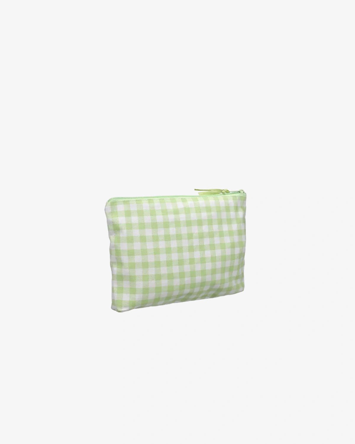 Kado Design - Kosmetiktasche aus Baumwolle • Birnengrün kariert - ROSA ECK