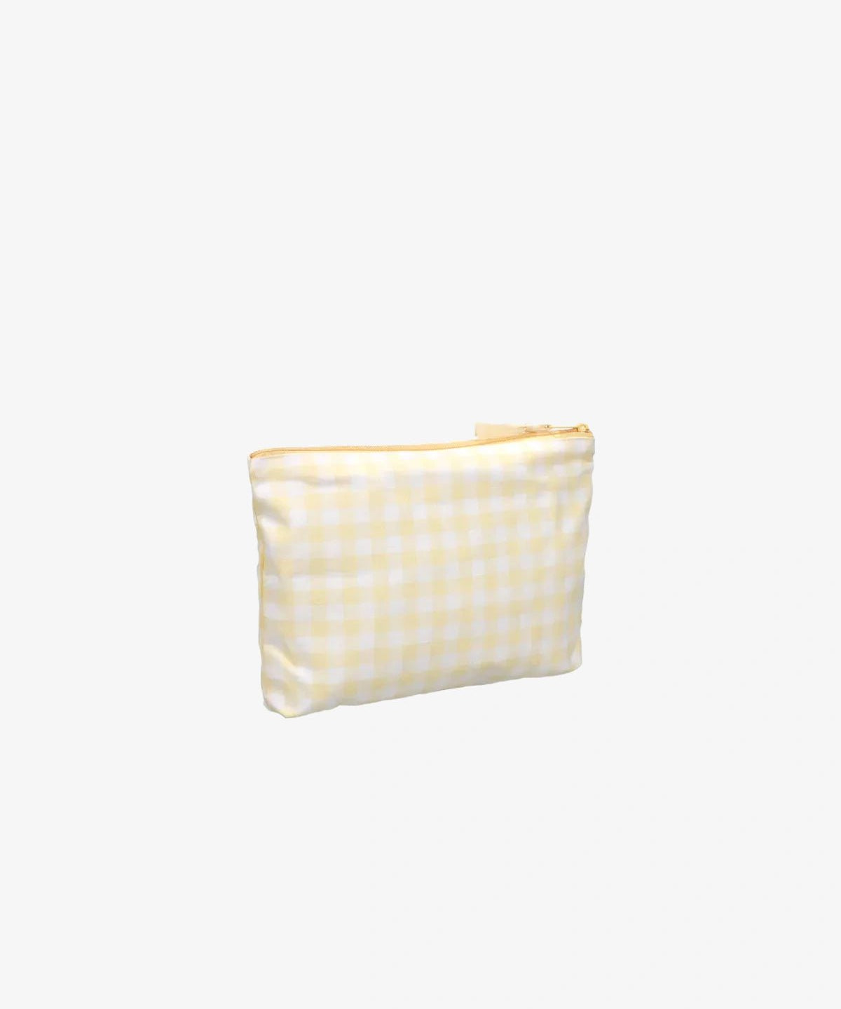 Kado Design - Kosmetiktasche aus Baumwolle • Buttergelb kariert - ROSA ECK