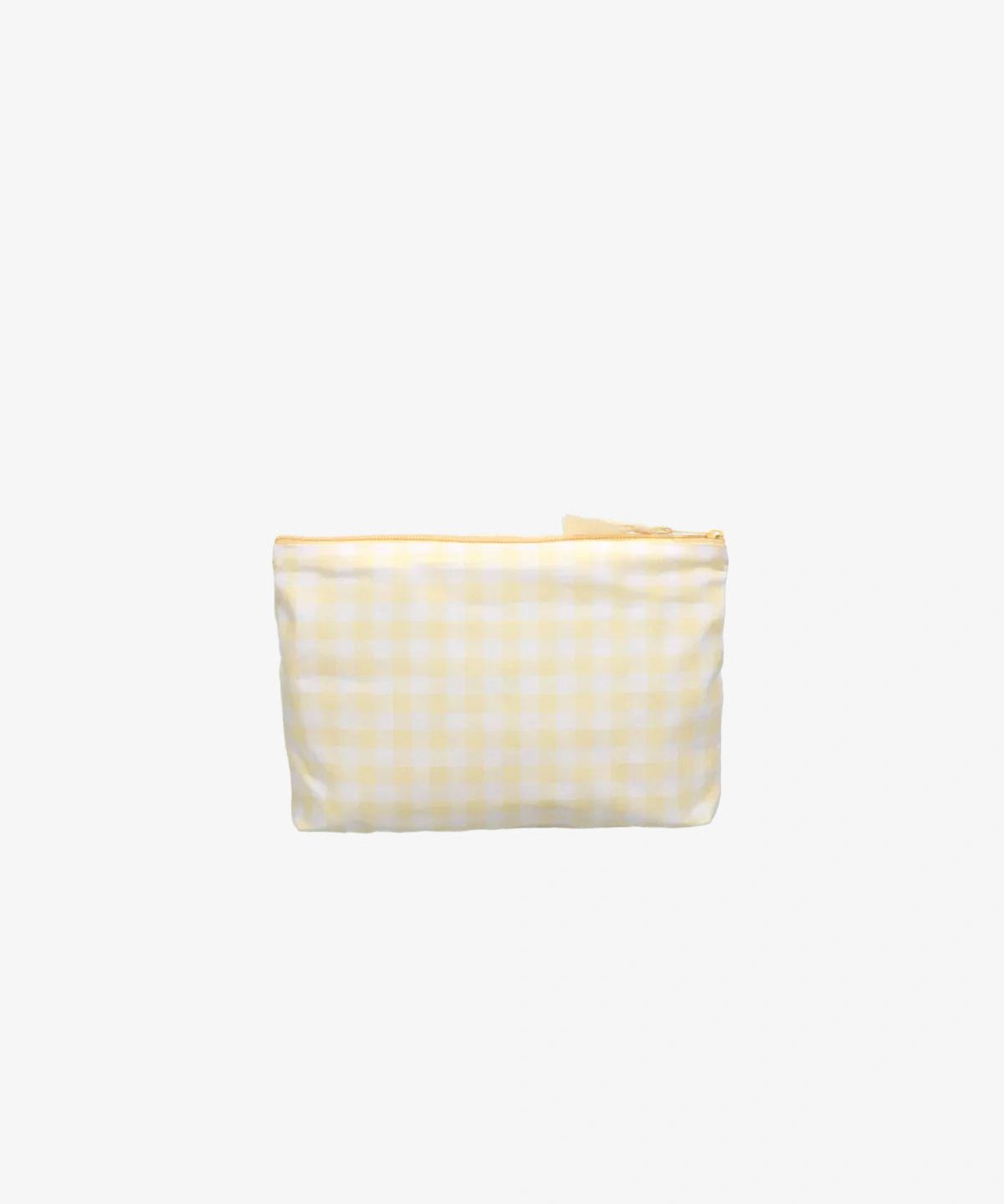 Kado Design - Kosmetiktasche aus Baumwolle • Buttergelb kariert - ROSA ECK