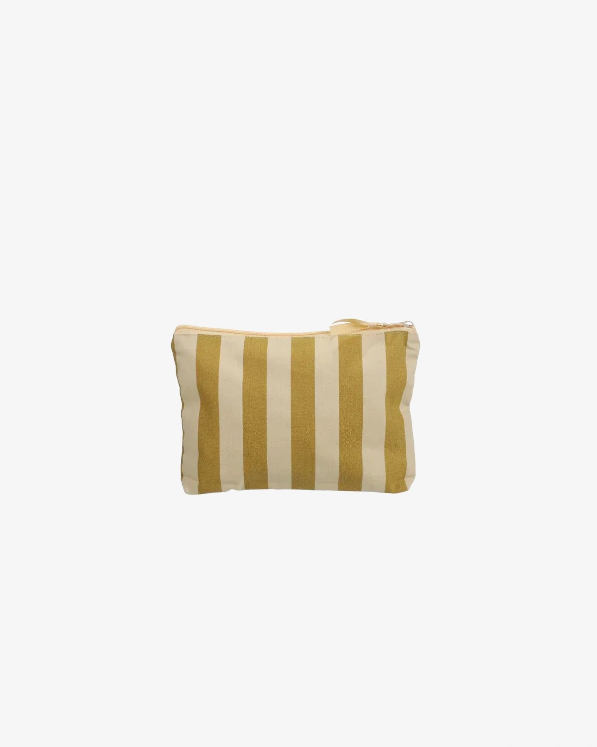 Kado Design - Kosmetiktasche aus Baumwolle • Creme/Grün gestreift - ROSA ECK
