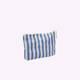 Kado Design - Kosmetiktasche Natur • Streifen Blau - Kulturbeutel - ROSA ECK