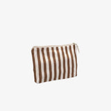 Kado Design - Kosmetiktasche • Natur Streifen Braun - ROSA ECK