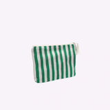 Kado Design - Kosmetiktasche Natur • Streifen Grün - Kulturbeutel - ROSA ECK